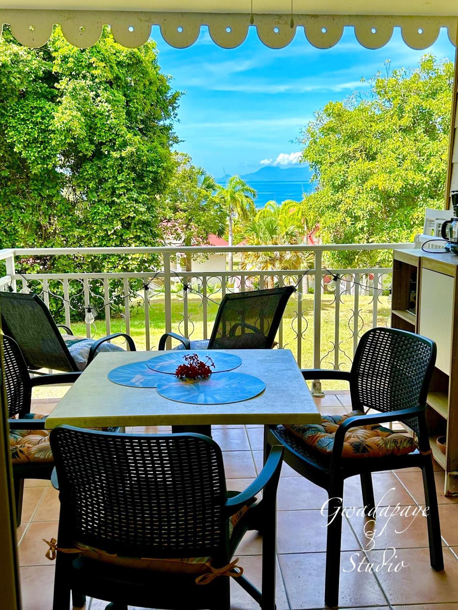 Vue Exclusive Mer Et Volcan, Village Vacances Avec Plage Et Piscine, Les Gwadastudios Sainte-Anne  Exteriör bild